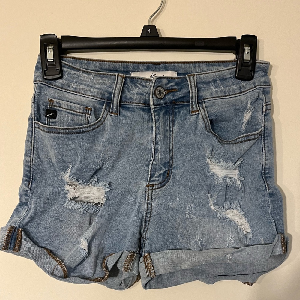 Kancan Distressed Denim Shorts